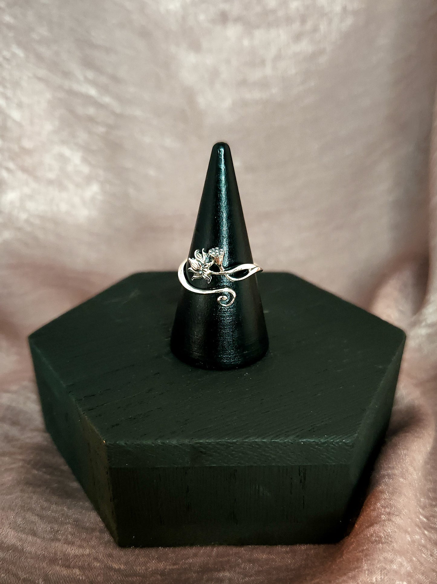 Adjustable Lotus Ring