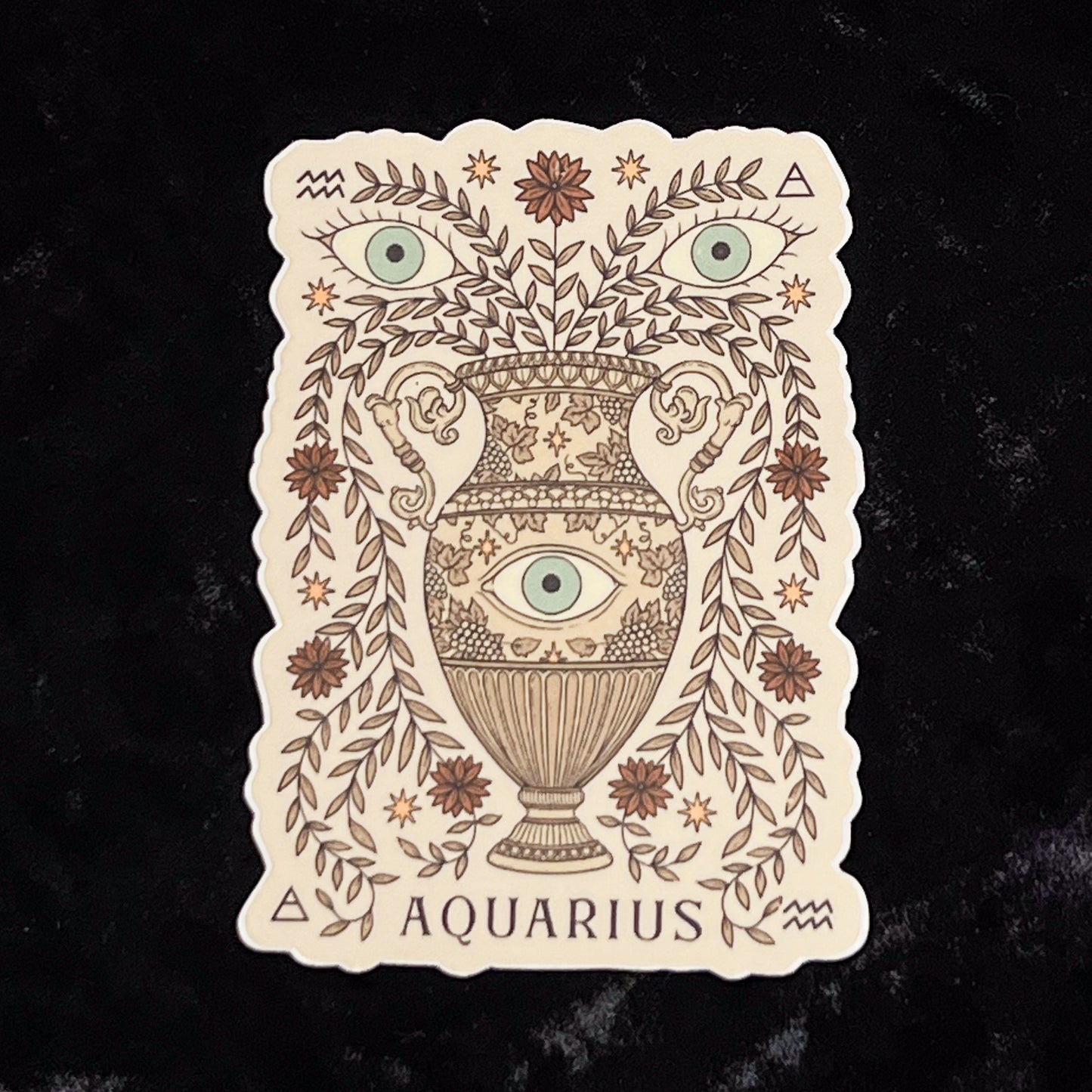 Aquarius Symbol Sticker