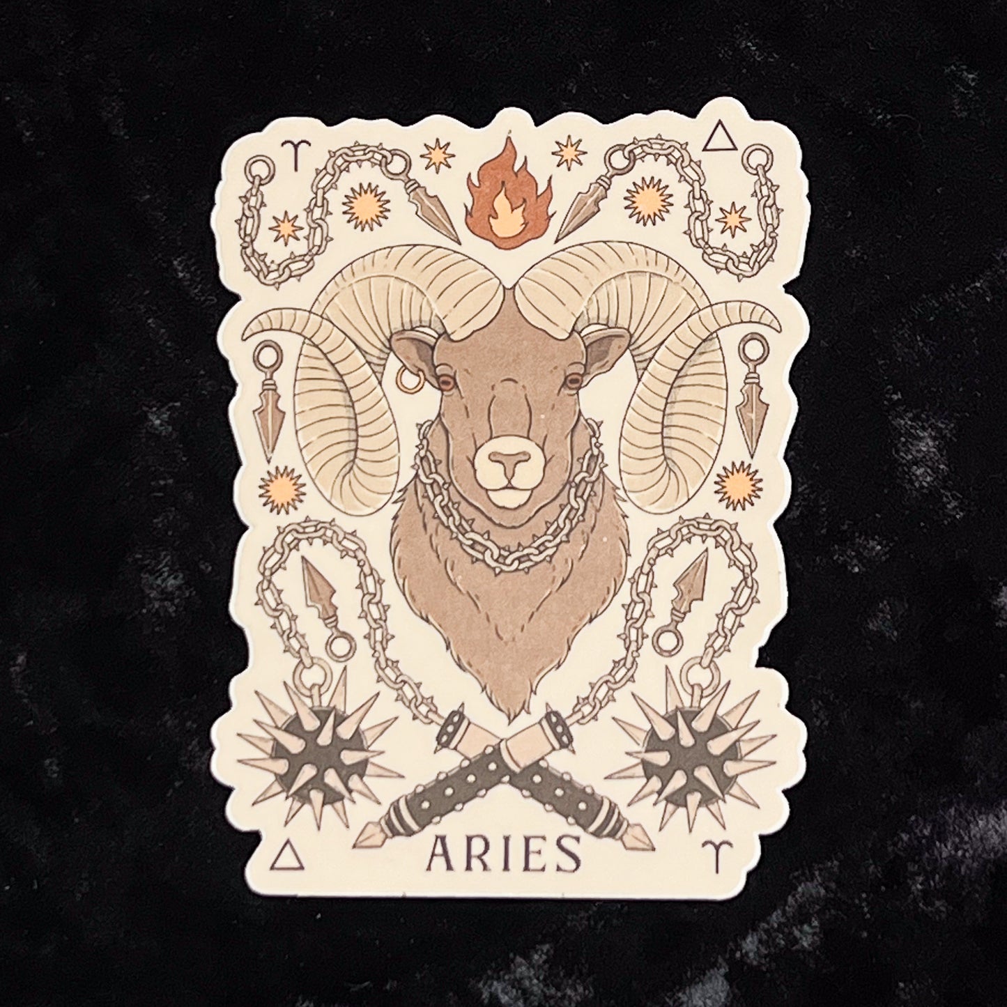 Aries Symbol Sticker