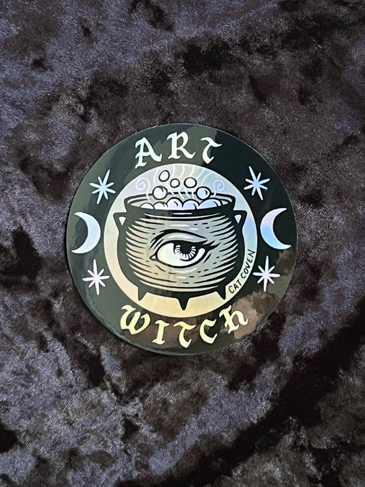 Art Witch Holographic Sticker