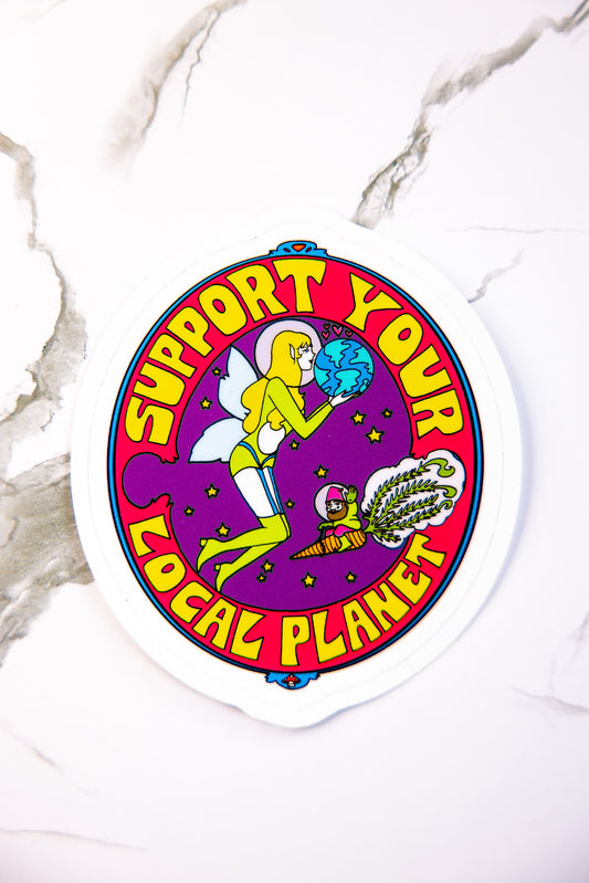 Support Your Local Planet Sticker