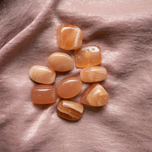 Caramel Calcite Tumble