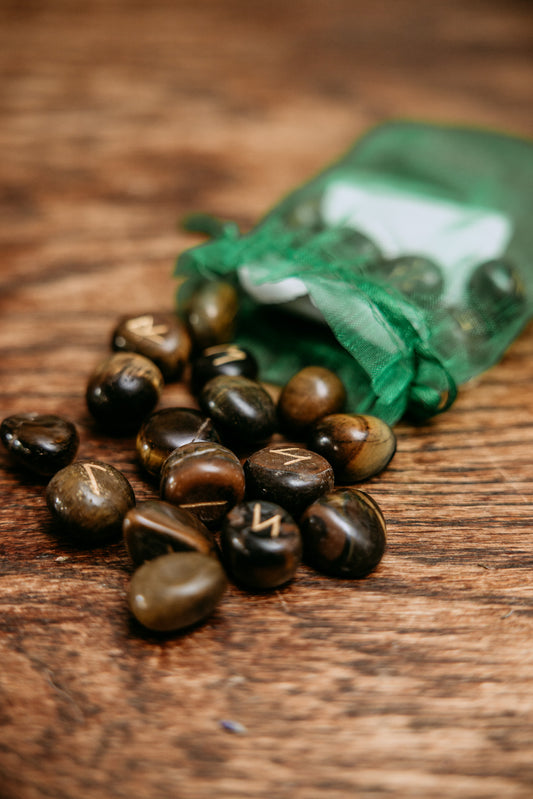 Tiger Eye Crystal Runes (Small)