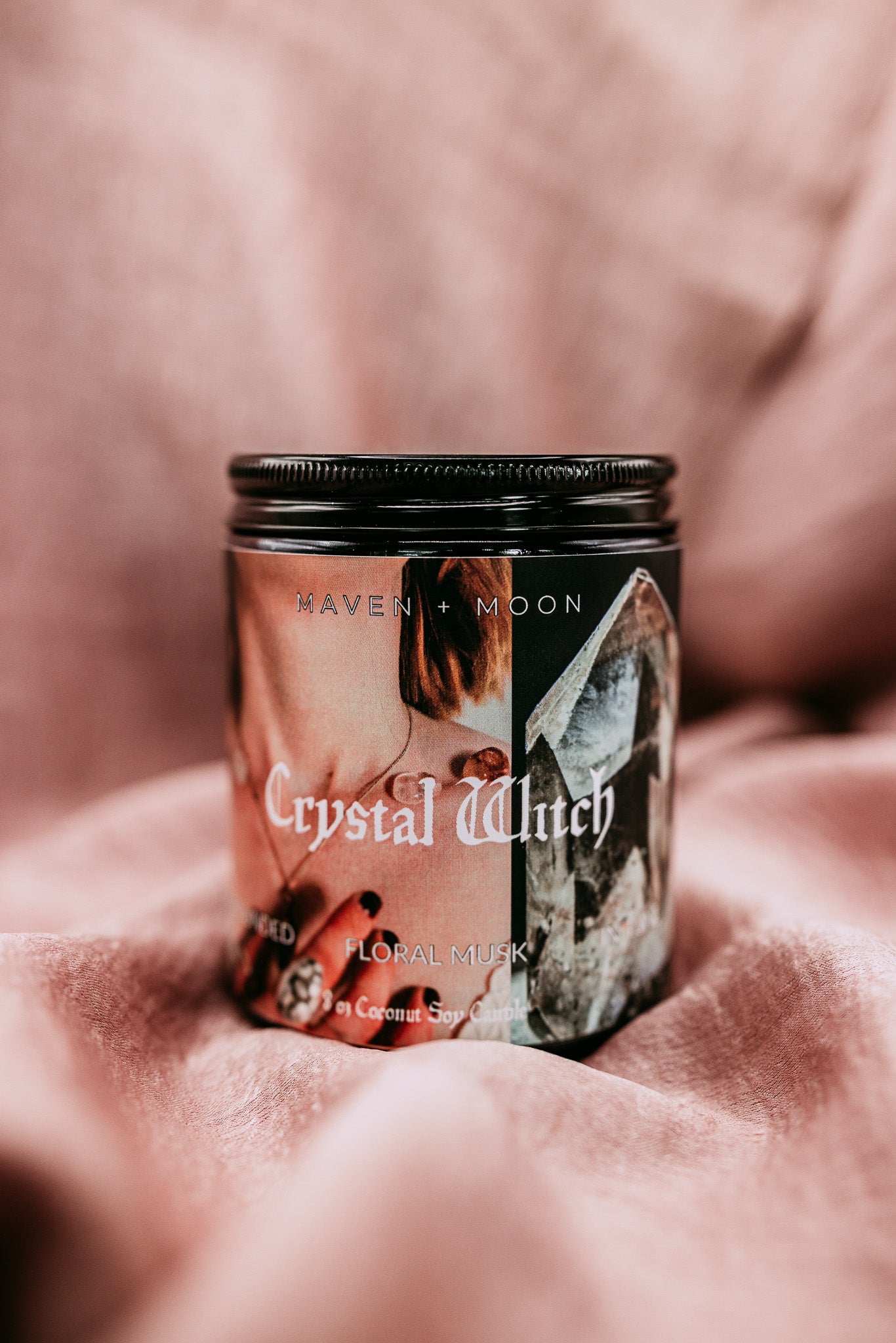 Crystal Witch Maven and Moon Candle