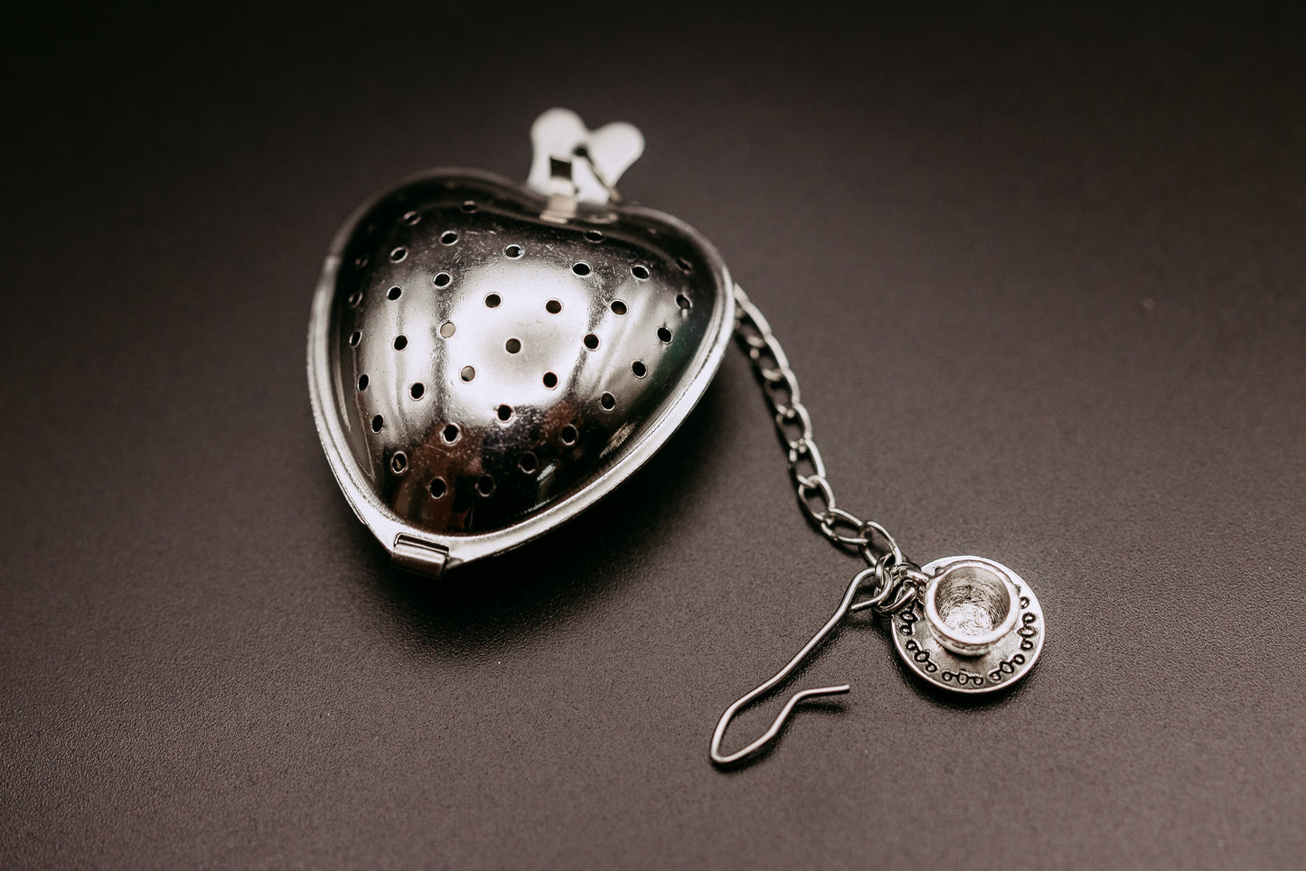 Heart Tea Strainer with Mini Teacup