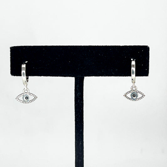 Huggie Hoop Earring with All Seeing Eye