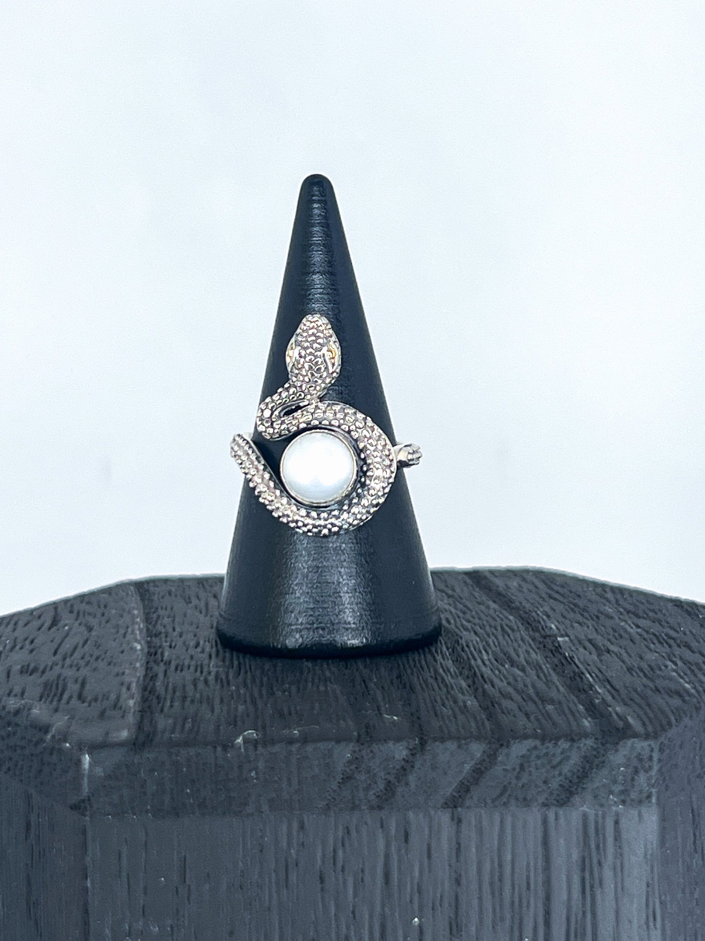 Pearl Snake Ring