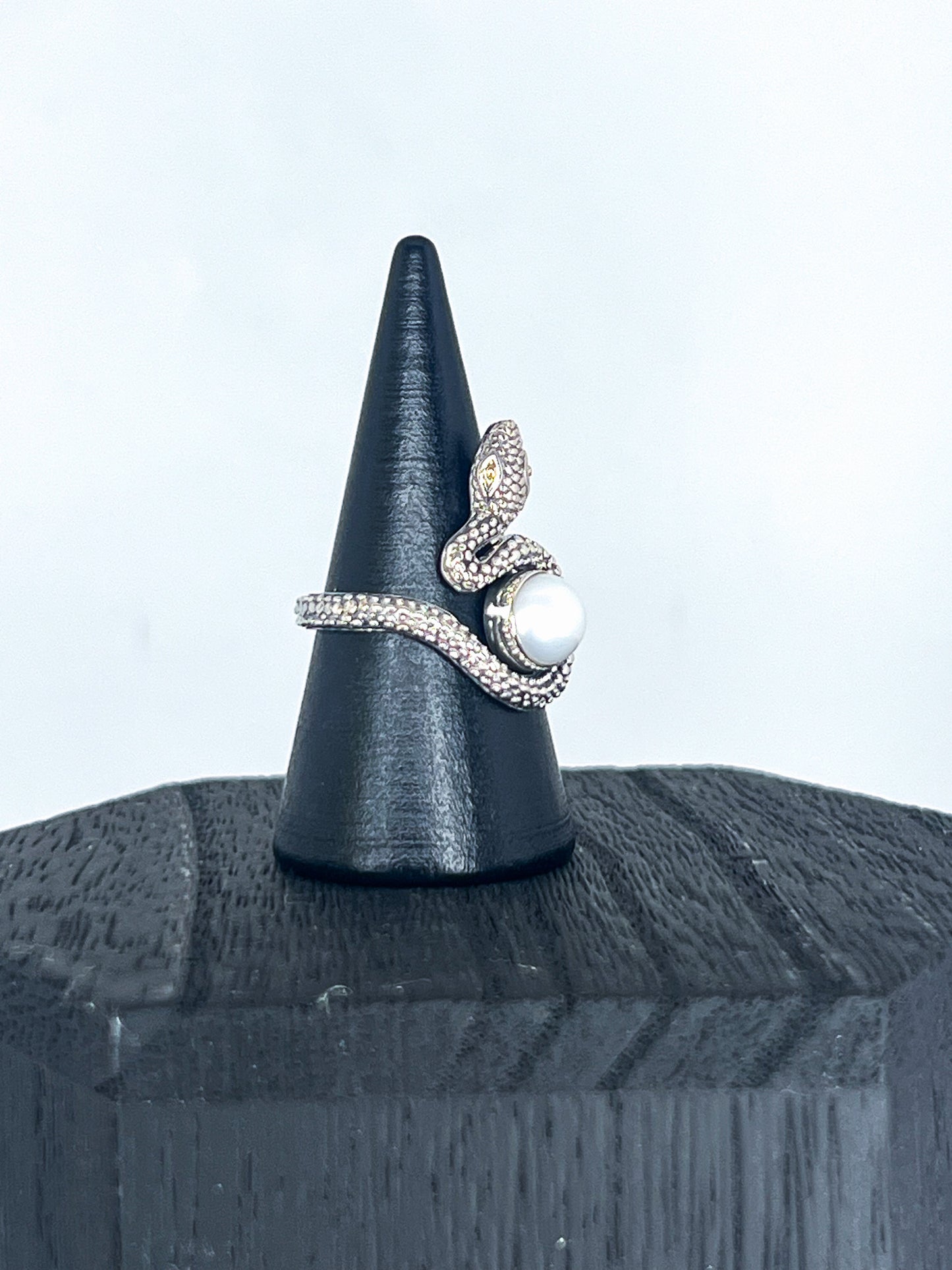 Pearl Snake Ring