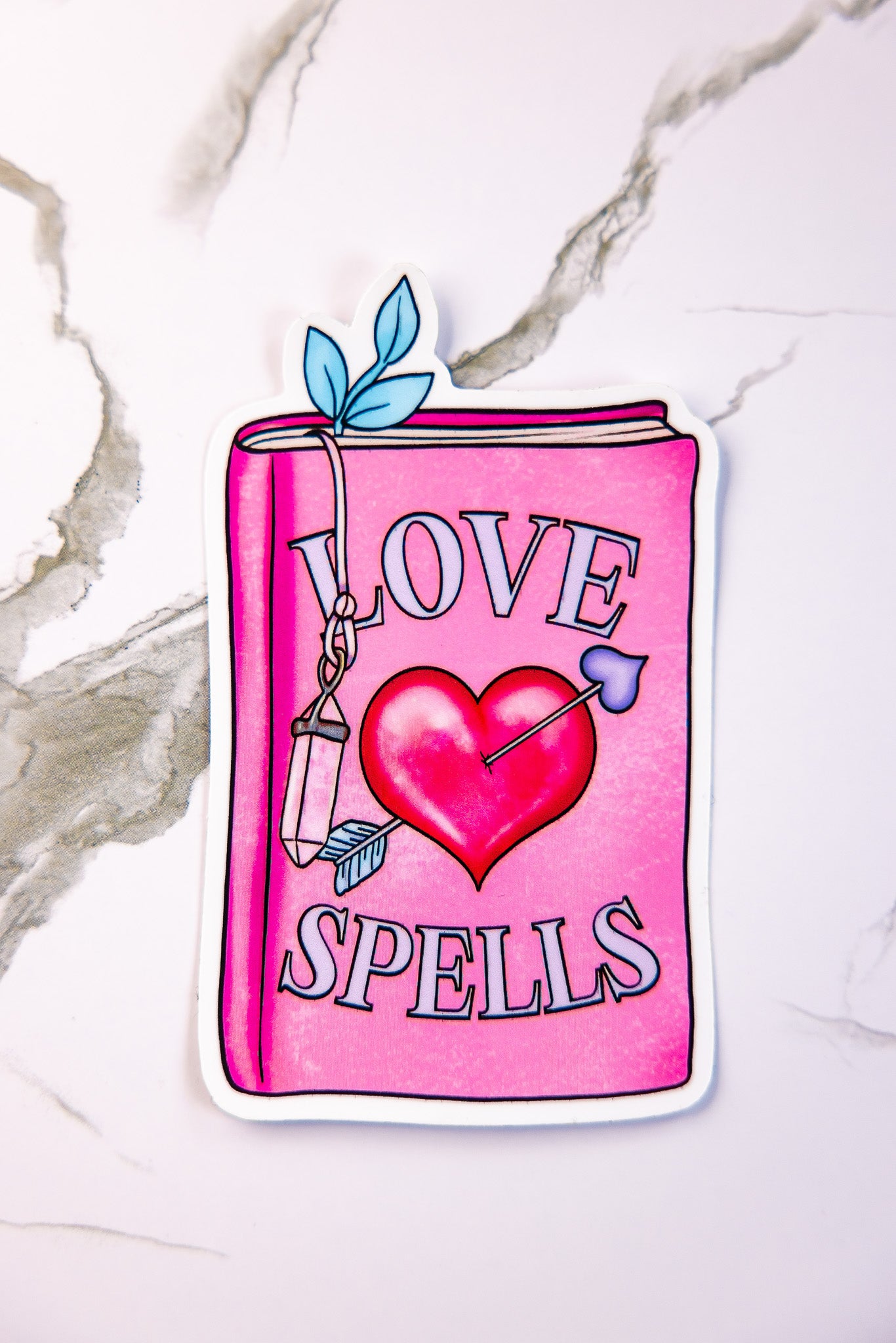 Love Spells Book Sticker