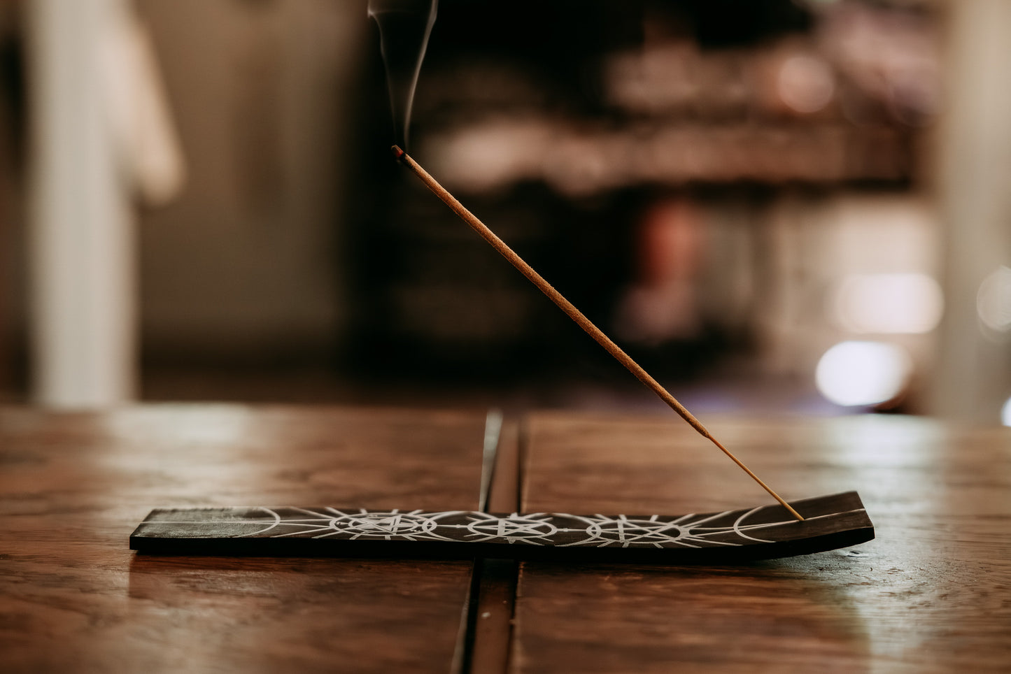 Owl Large Wooden Stick Incense Holder