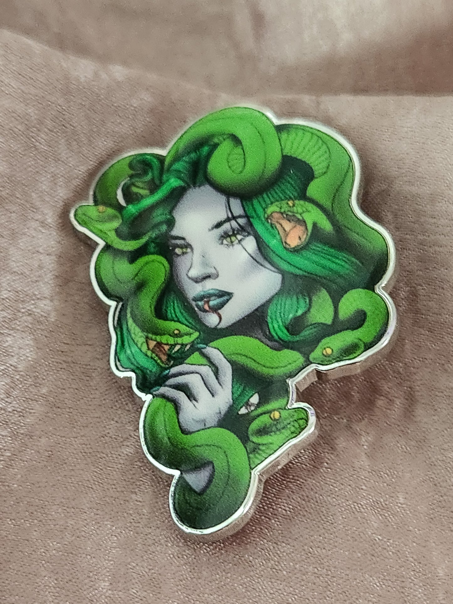 Medusa Enamel Pin