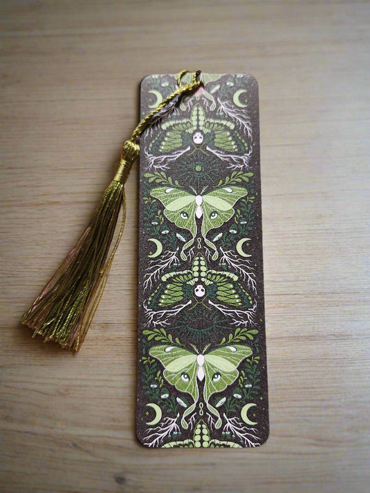 Moths & Moon Bookmark