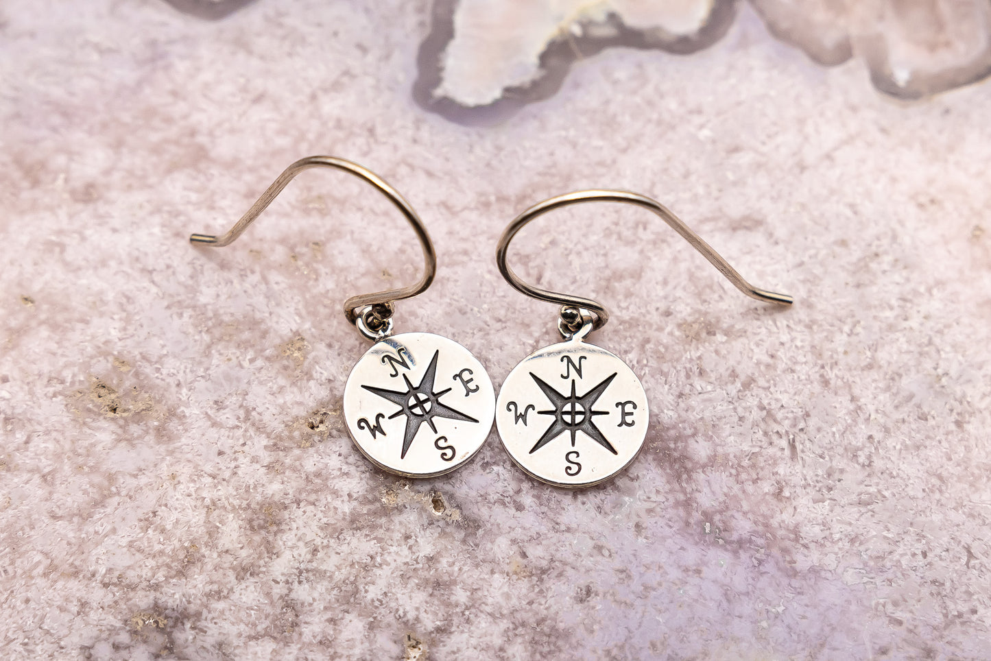 Compass Dangle Earrings