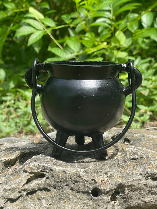 Small Plain Cast Iron Cauldron