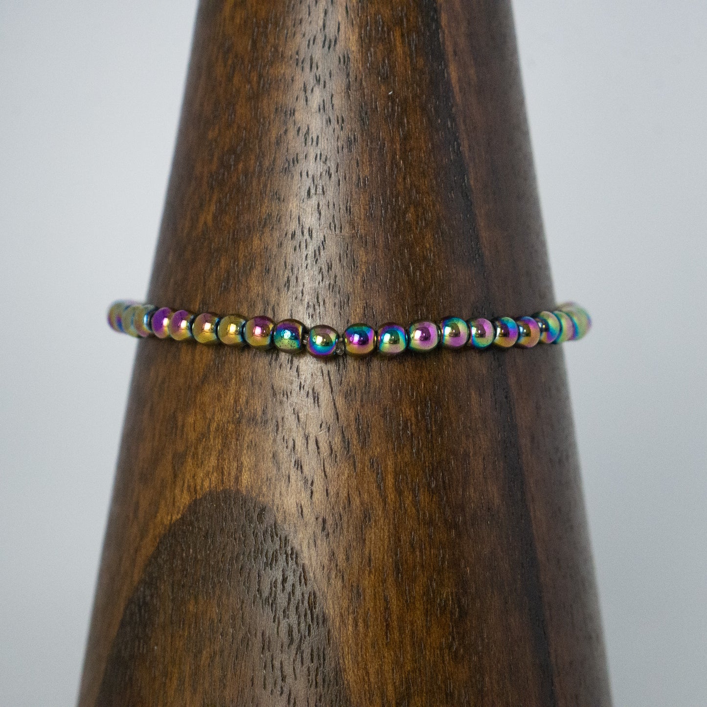 Rainbow Hematite Bracelet (4mm)