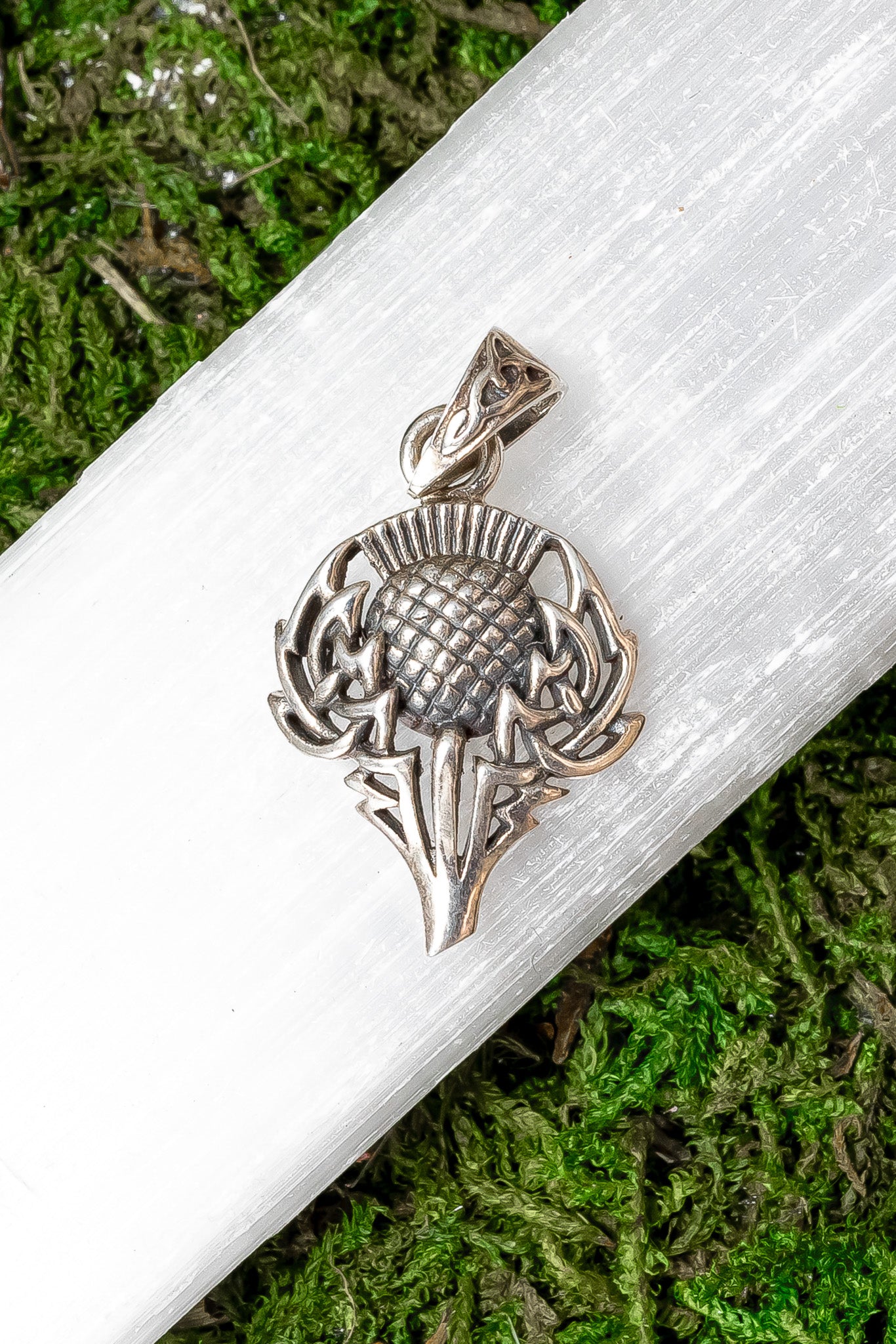 Celtic Spirit of Alba Thistle Pendant