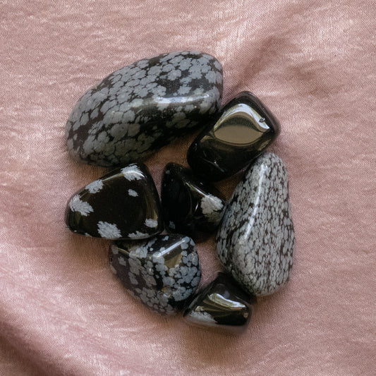 Snowflake Obsidian Tumble