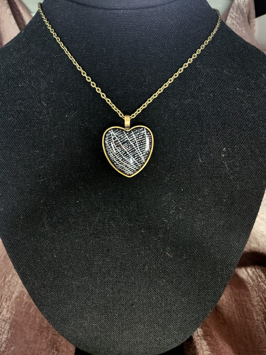 Spiderweb Hearts Necklace