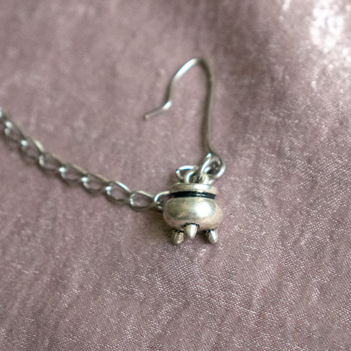 Tea Strainer With Cauldron Charm