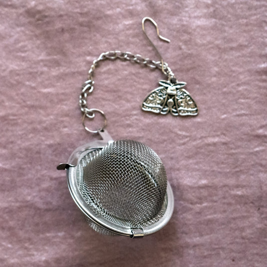 Tea Strainer with Moth Charm