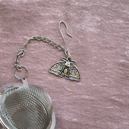 Tea Strainer with Moth Charm